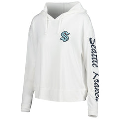 Seattle Kraken Concepts Sport Women's Accord Hacci Long Sleeve Hoodie Top - Cream | NHL Clearance