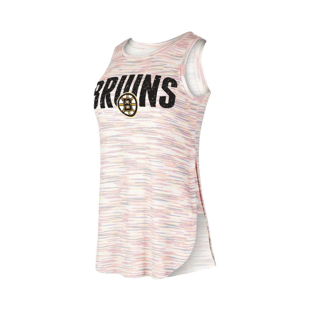 Boston Bruins Concepts Sport Women's Sunray Multicolor Tri-Blend Tank Top | NHL Clearance