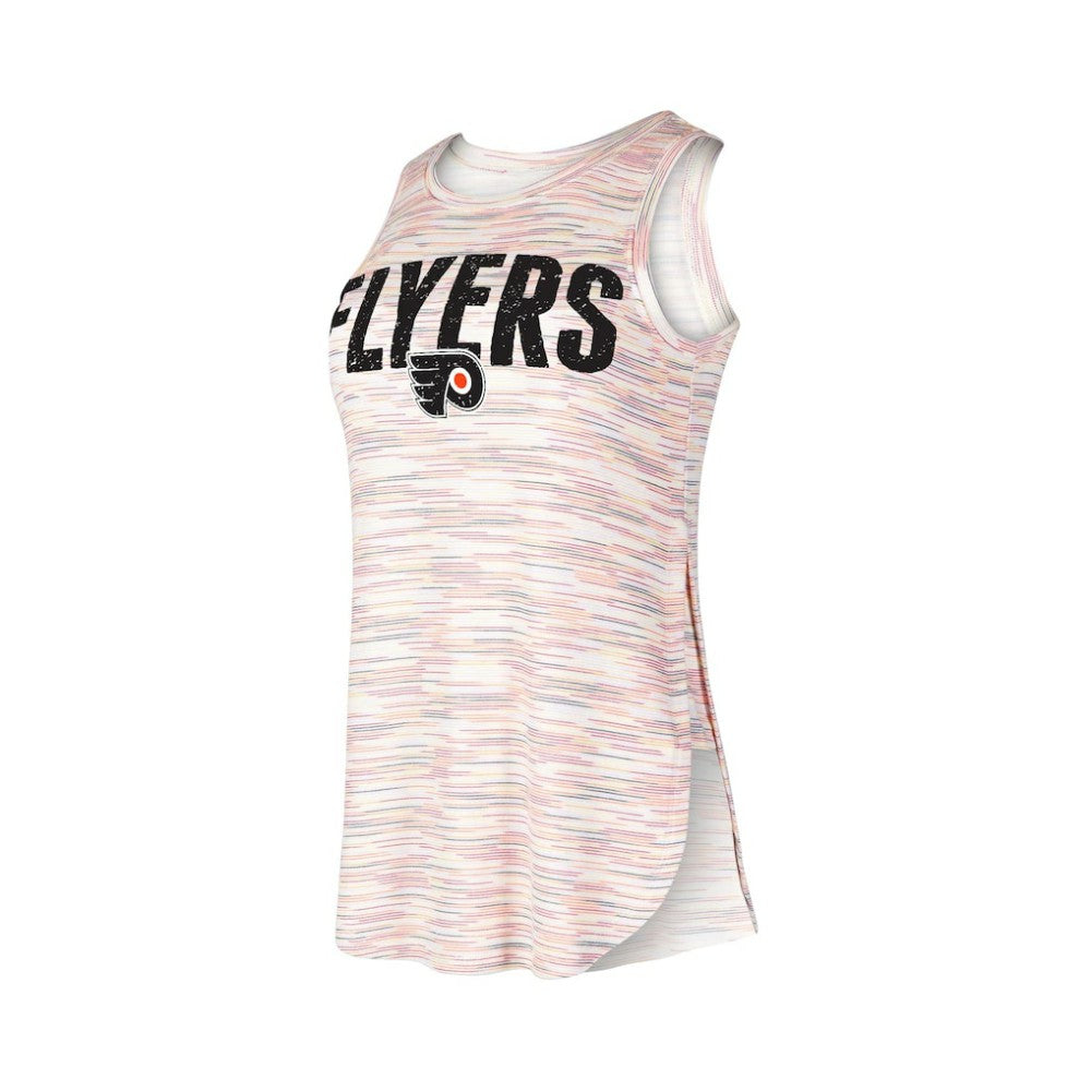 Philadelphia Flyers Concepts Sport Women's Sunray Multicolor Tri-Blend Tank Top | NHL Clearance