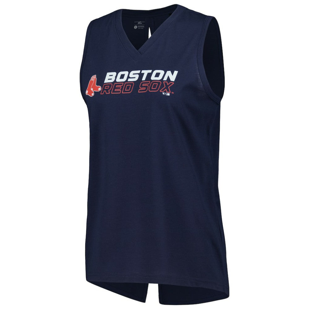 Boston Red Sox Levelwear Women's Paisley Chase V-Neck Tank Top Outlet