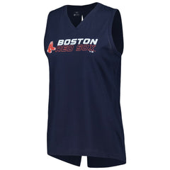Boston Red Sox Levelwear Women's Paisley Chase V-Neck Tank Top Outlet