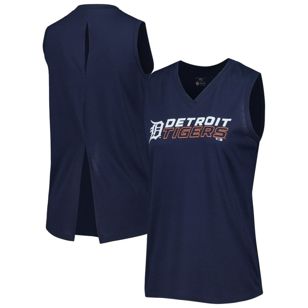 Detroit Tigers Levelwear Women's Paisley Chase V-Neck Tank Top for sale