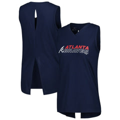 Atlanta Braves Levelwear Women's Paisley Chase V-Neck Tank Top Outlet