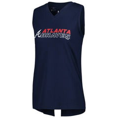Atlanta Braves Levelwear Women's Paisley Chase V-Neck Tank Top Outlet