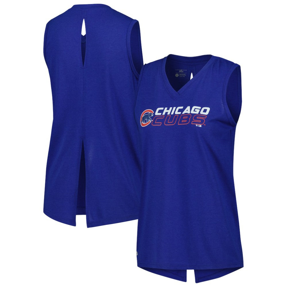 Chicago Cubs Levelwear Women's Paisley Chase V-Neck Tank Top Near Me
