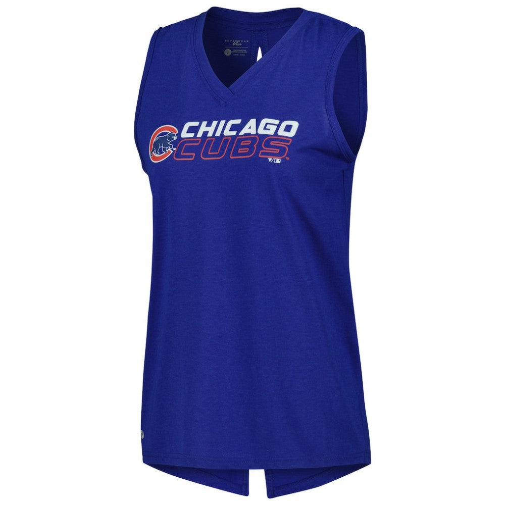 Chicago Cubs Levelwear Women's Paisley Chase V-Neck Tank Top Near Me