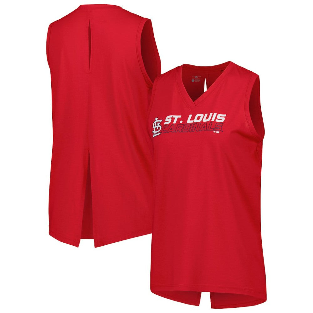 St. Louis Cardinals Levelwear Women's Paisley Chase V-Neck Tank Top Online