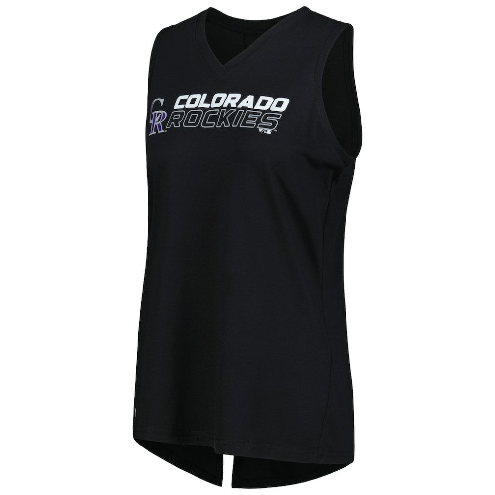 Colorado Rockies Levelwear Women's Paisley Chase V-Neck Tank Top for sale
