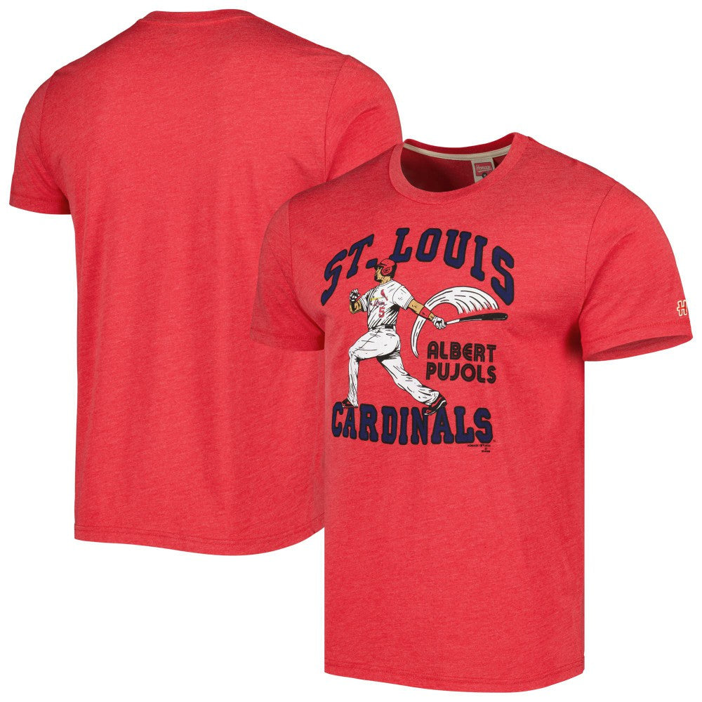 Albert Pujols St. Louis Cardinals Homage Illustration Tri-Blend T-Shirt Near Me