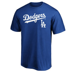 Los Angeles Dodgers Team Lock Up Wordmark T-Shirt Online