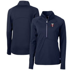 Minnesota Twins Cutter & Buck Women's Adapt Eco Knit Stretch Half-Zip Logo Pullover Top Near Me