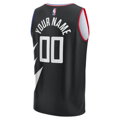 Fanatics LA Clippers Youth Fast Break Replica Custom Jersey Statement Edition Black