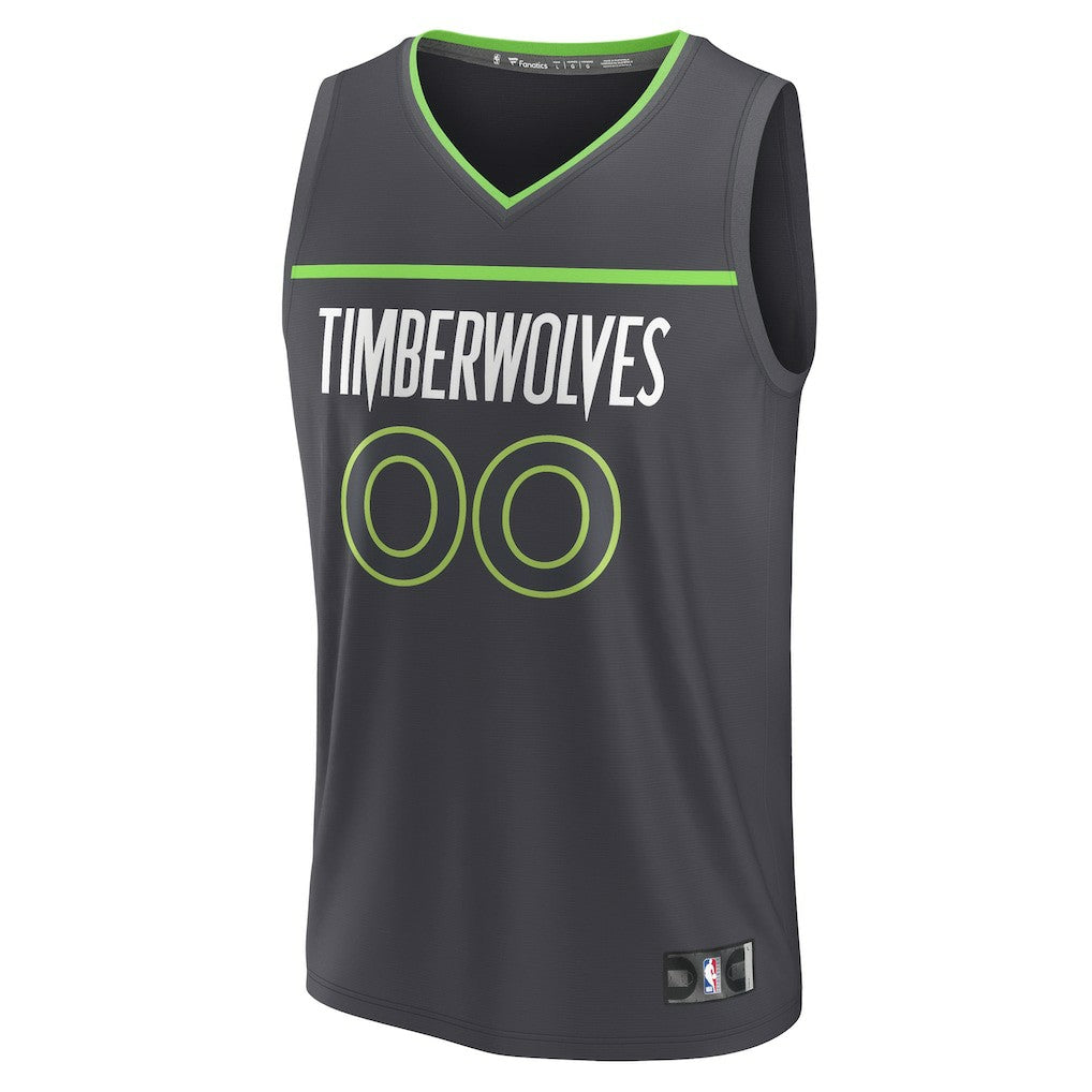 Fanatics Minnesota Timberwolves Youth Custom Fast Break Jersey Statement Edition Black