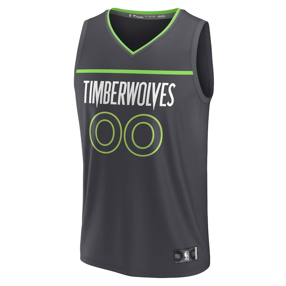 Fanatics Minnesota Timberwolves Youth Custom Fast Break Jersey Statement Edition Black