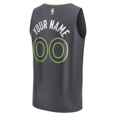 Fanatics Minnesota Timberwolves Youth Custom Fast Break Jersey Statement Edition Black