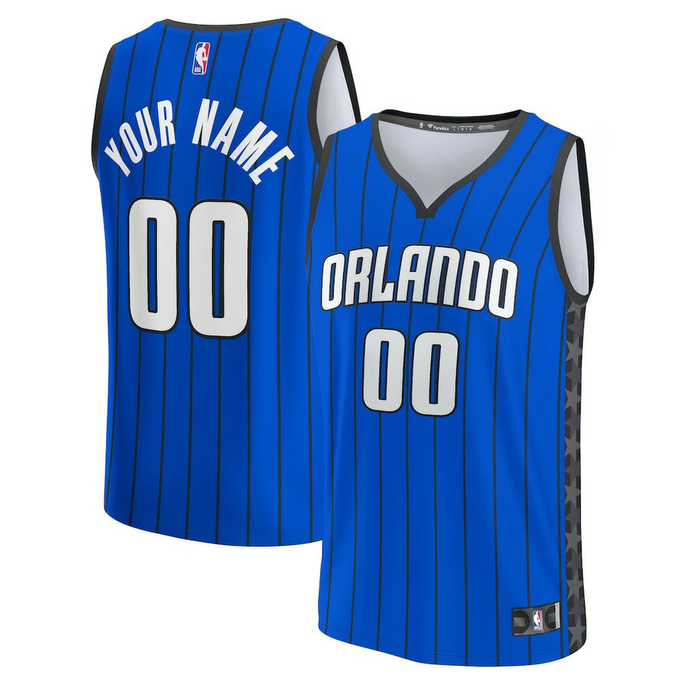 Fanatics Orlando Magic Youth Fast Break Replica Custom Jersey Statement Edition Blue