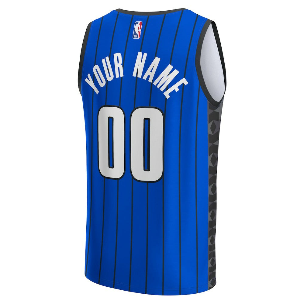 Fanatics Orlando Magic Youth Fast Break Replica Custom Jersey Statement Edition Blue