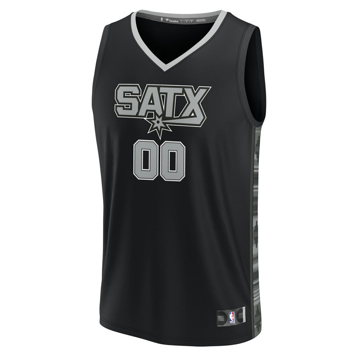 Fanatics San Antonio Spurs Youth Fast Break Replica Custom Jersey Statement Edition Black