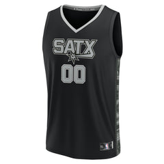 Fanatics San Antonio Spurs Youth Fast Break Replica Custom Jersey Statement Edition Black