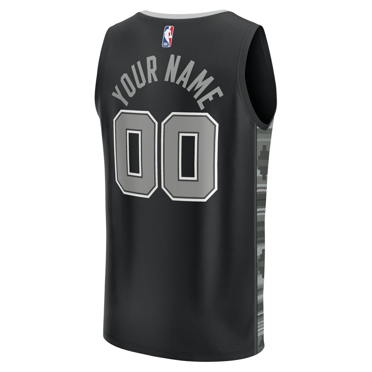 Fanatics San Antonio Spurs Youth Fast Break Replica Custom Jersey Statement Edition Black
