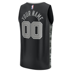Fanatics San Antonio Spurs Youth Fast Break Replica Custom Jersey Statement Edition Black