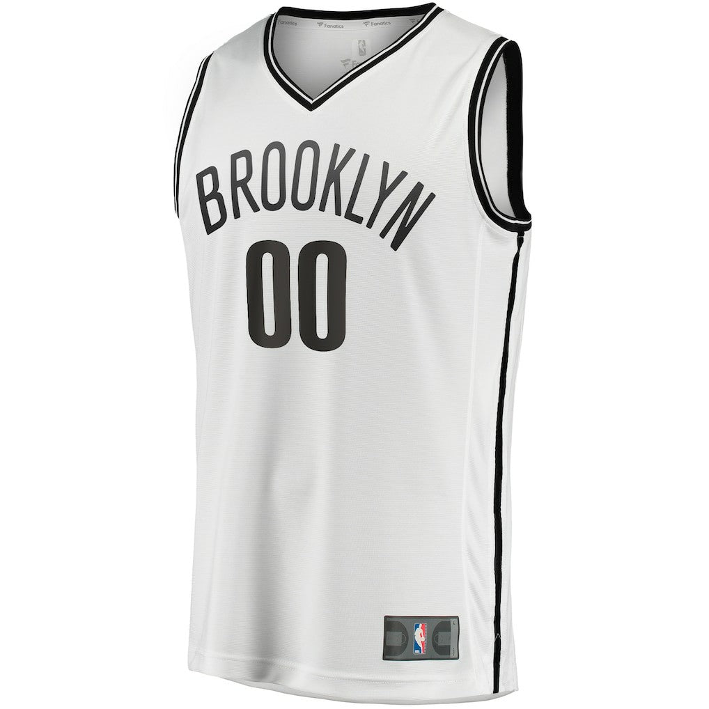Fanatics Brooklyn Nets Fast Break Custom Replica Jersey Association Edition White