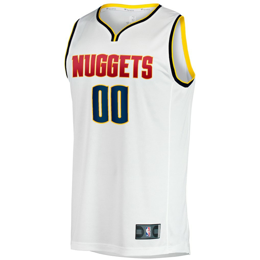 Fanatics Denver Nuggets Fast Break Custom Replica Jersey Association Editi- White