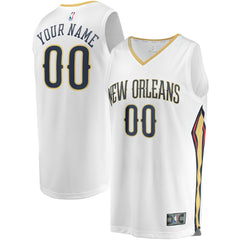Fanatics New Orleans Pelicans Unisex Custom Fast Break Jersey Association Edition White