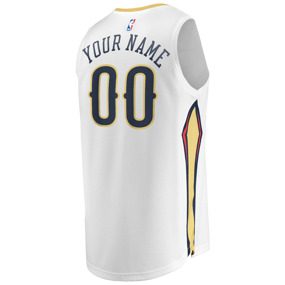 Fanatics New Orleans Pelicans Unisex Custom Fast Break Jersey Association Edition White