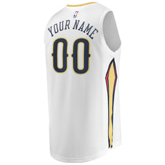 Fanatics New Orleans Pelicans Unisex Custom Fast Break Jersey Association Edition White
