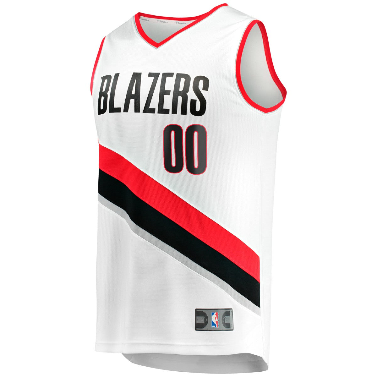 Fanatics Portland Trail Blazers Fast Break Custom Replica Jersey Association Edition White