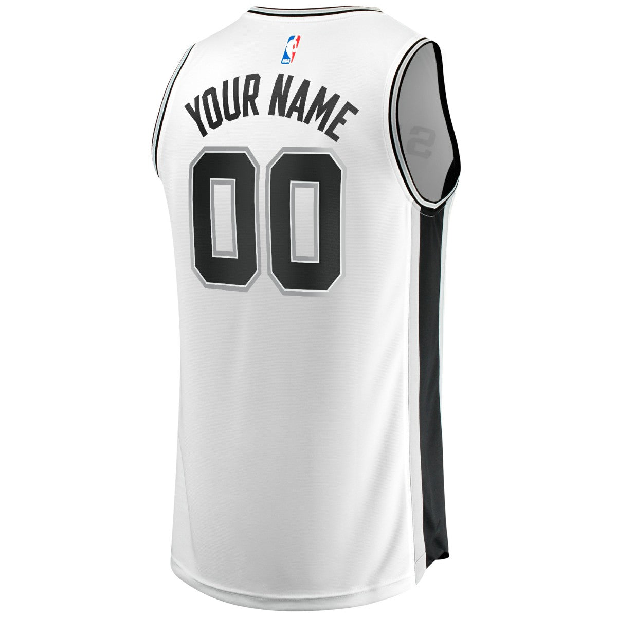 Fanatics San Antonio Spurs Fast Break Custom Replica Jersey Association Edition White