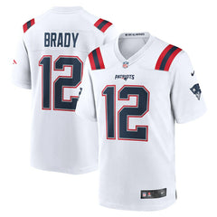 Tom Brady New England Patriots Retired Game Jersey - White - Nike