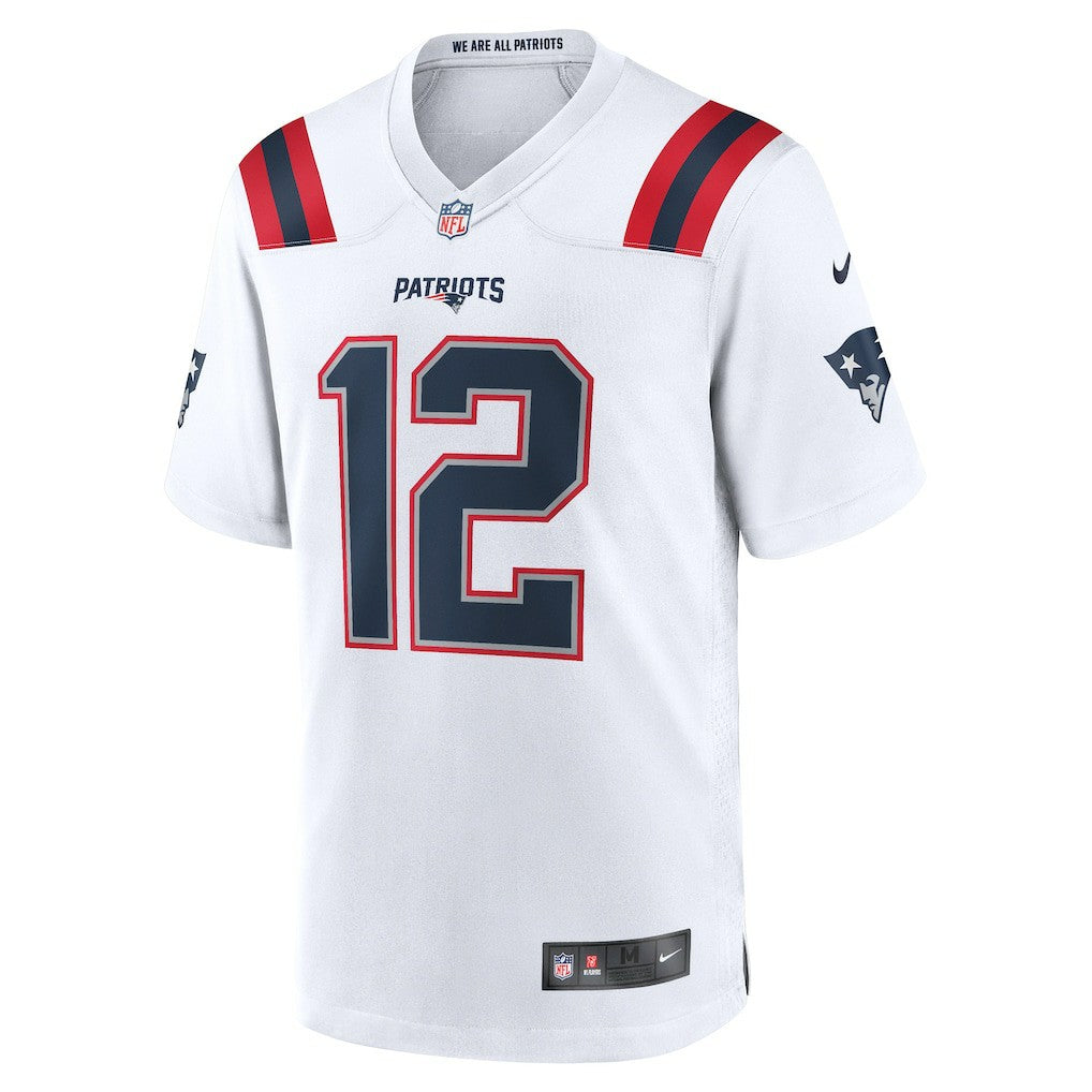 Tom Brady New England Patriots Retired Game Jersey - White - Nike
