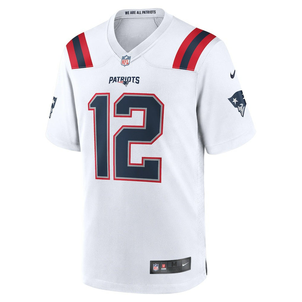 Tom Brady New England Patriots Retired Game Jersey - White - Nike