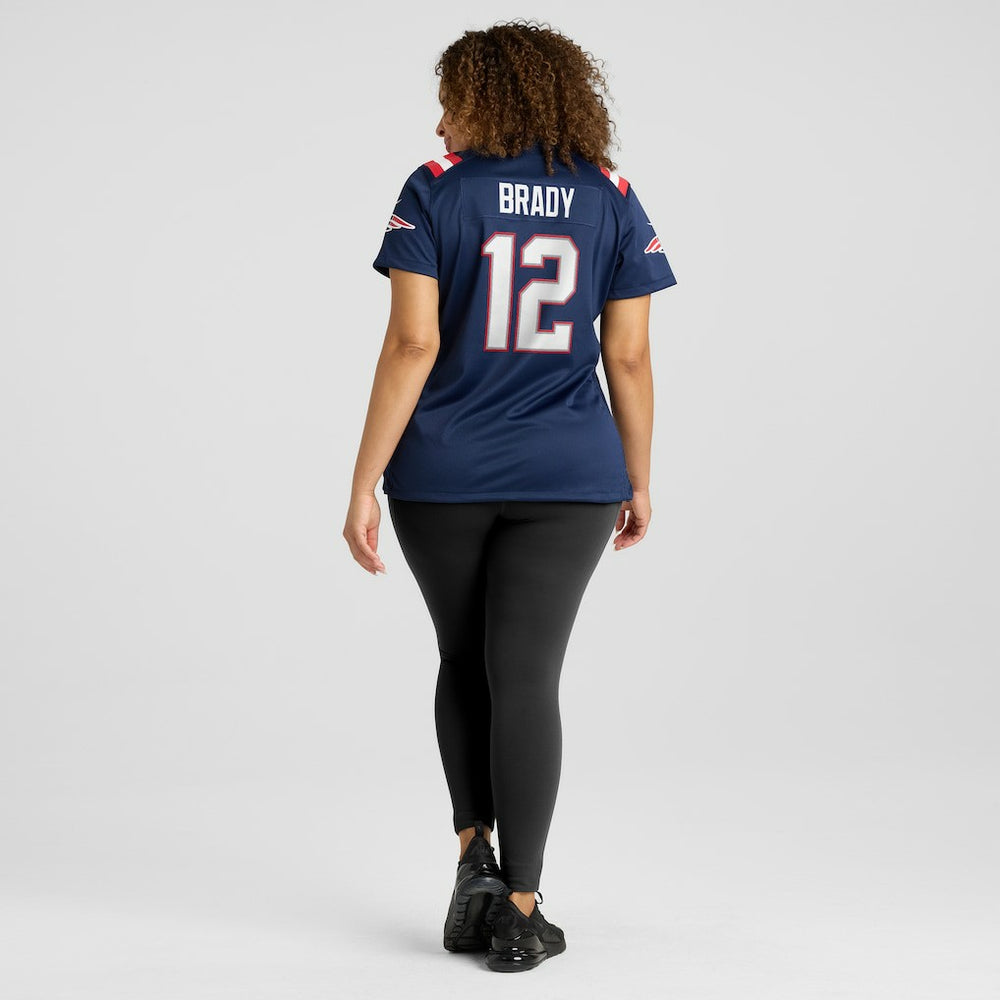 Tom Brady New England Patriots Women's Retired Game Jersey - Navy - Nike