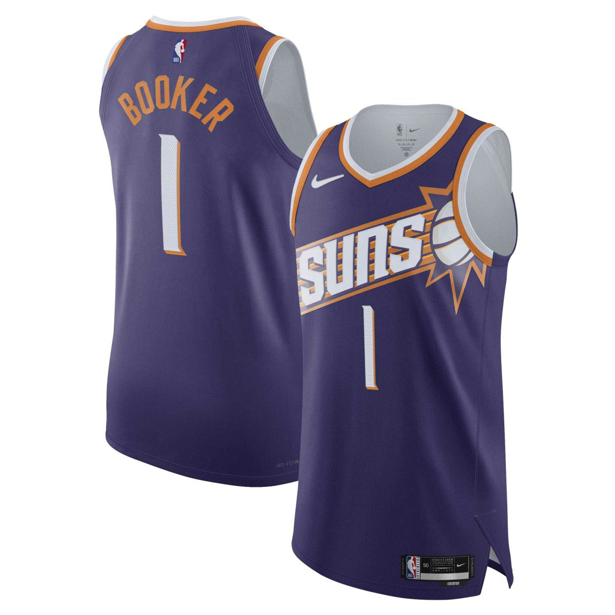 Nike Devin Booker Phoenix Suns Authentic Jersey Icon Edition Purple