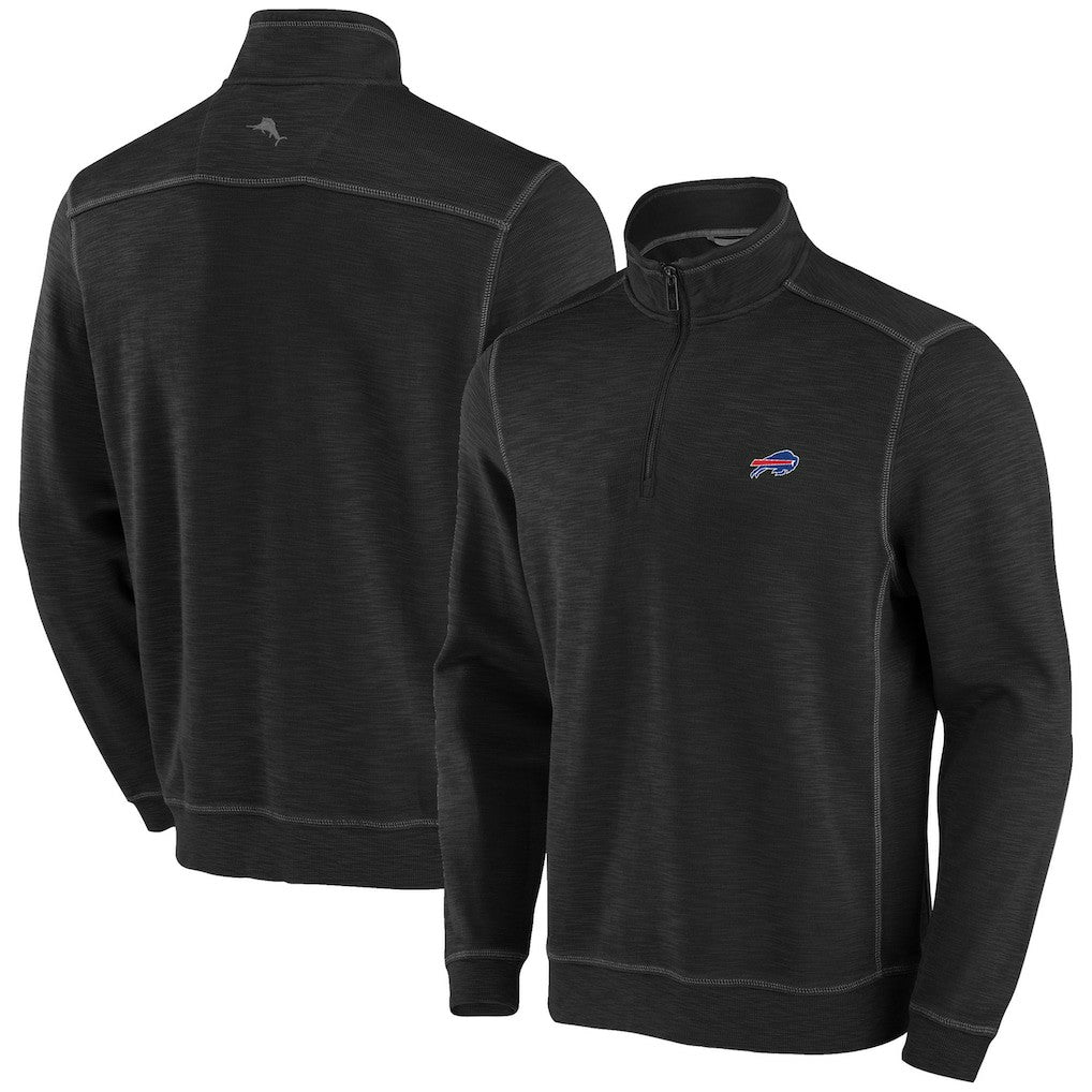 Buffalo Bills Big & Tall Tobago Bay Half-Zip Sweatshirt - Royal - Tommy Bahama