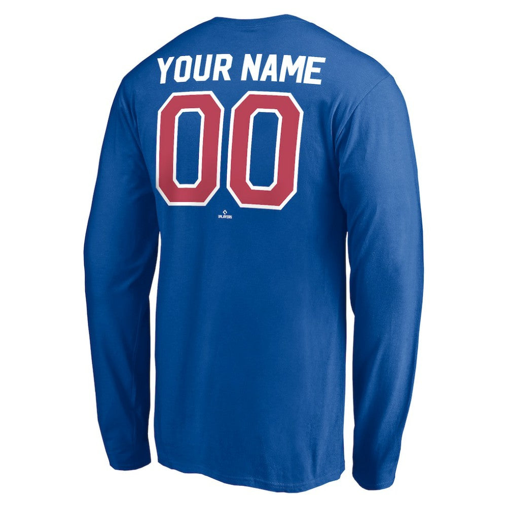 Chicago Cubs Personalized Cooperstown Collection Winning Streak Long Sleeve T-Shirt Outlet