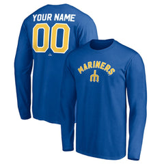 Seattle Mariners Personalized Cooperstown Collection Winning Streak Long Sleeve T-Shirt Outlet