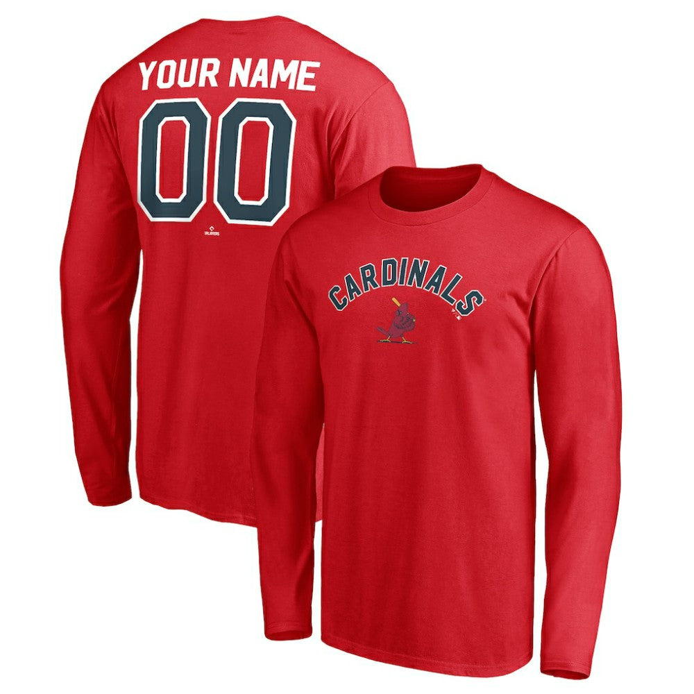 St. Louis Cardinals Personalized Cooperstown Collection Winning Streak Long Sleeve T-Shirt Sale