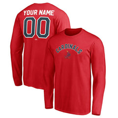 St. Louis Cardinals Personalized Cooperstown Collection Winning Streak Long Sleeve T-Shirt Sale