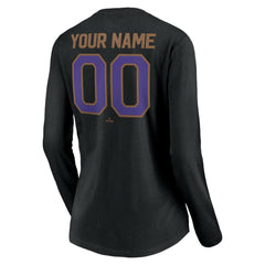 Arizona Diamondbacks Women's Cooperstown Collection Personalized Winning Streak Long Sleeve V-Neck T-Shirt Outlet