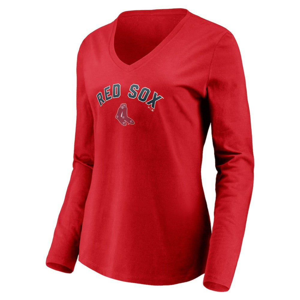Boston Red Sox Women's Cooperstown Collection Personalized Winning Streak Long Sleeve V-Neck T-Shirt Near Me