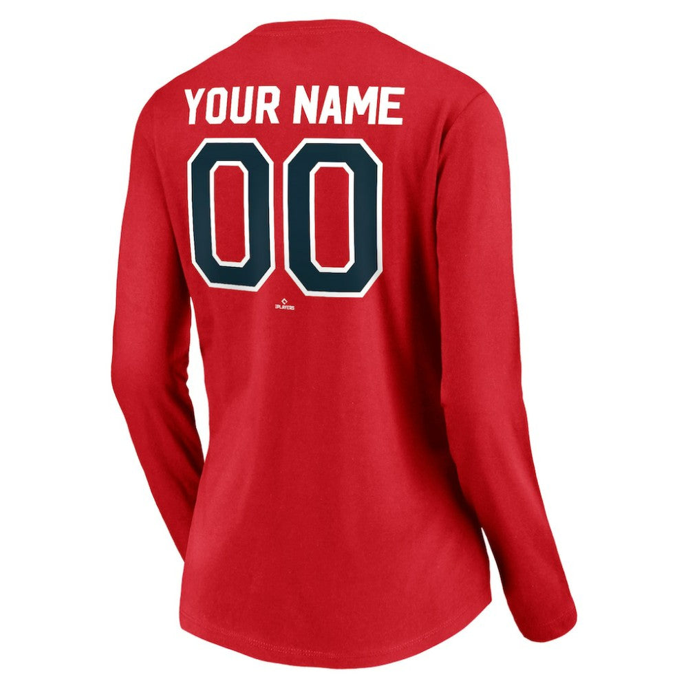St. Louis Cardinals Women's Cooperstown Collection Personalized Winning Streak Long Sleeve V-Neck T-Shirt Discount