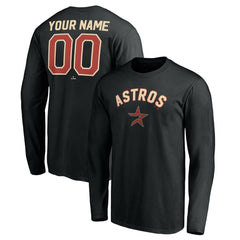 Houston Astros Personalized Cooperstown Collection Alternate Winning Streak Long Sleeve T-Shirt Discount