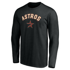 Houston Astros Personalized Cooperstown Collection Alternate Winning Streak Long Sleeve T-Shirt Discount