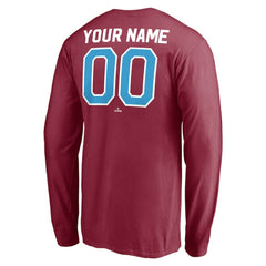 Philadelphia Phillies Personalized Cooperstown Collection Alternate Winning Streak Long Sleeve T-Shirt for sale