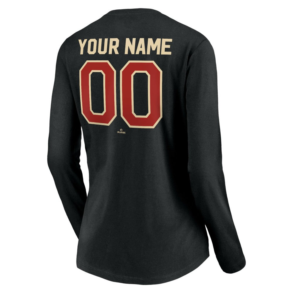 Houston Astros Women's Personalized Cooperstown Collection Alternate Winning Streak Long Sleeve V-Neck T-Shirt for sale