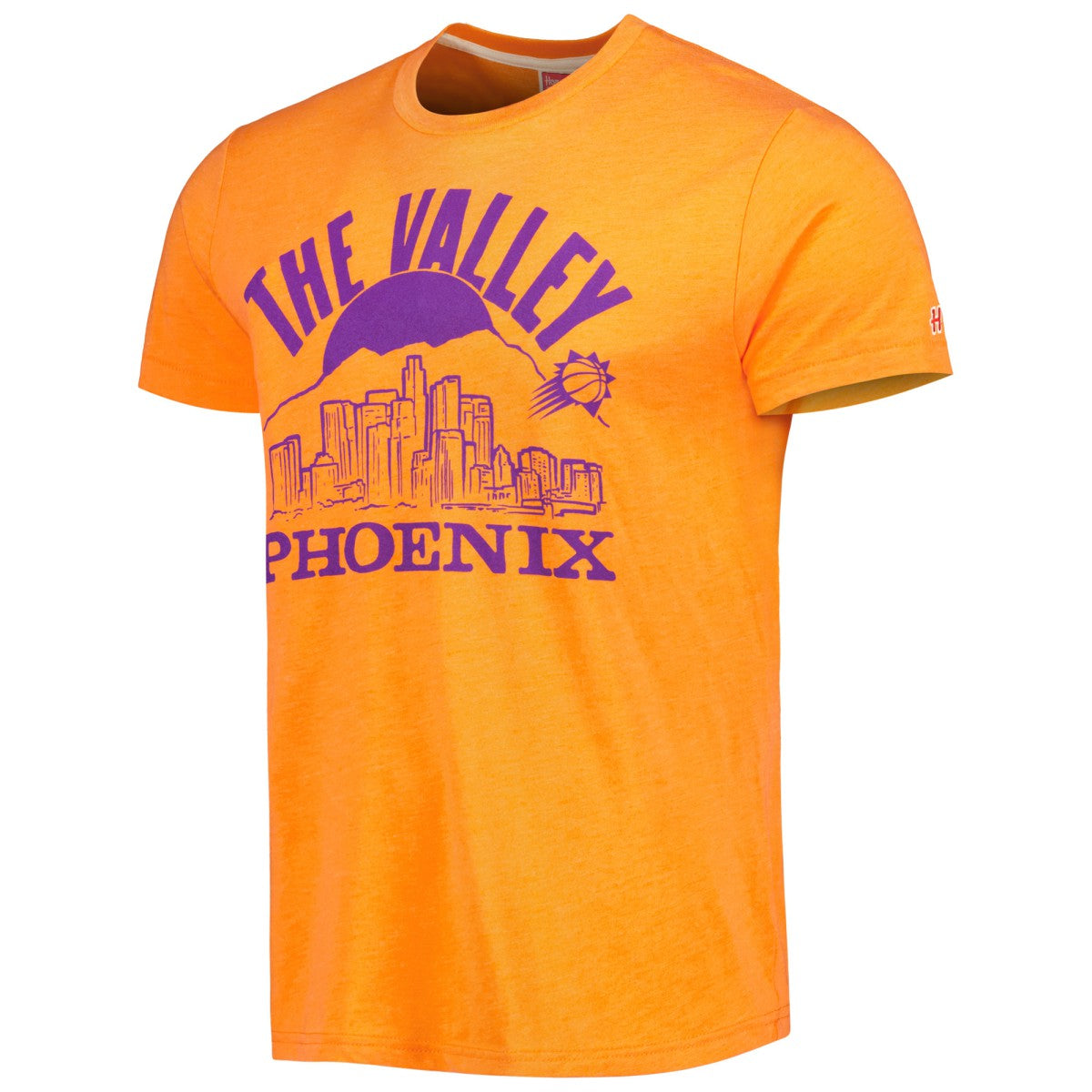 Phoenix Suns Homage Unisex Hometown Hyper Local Tri-Blend T-Shirt Orange